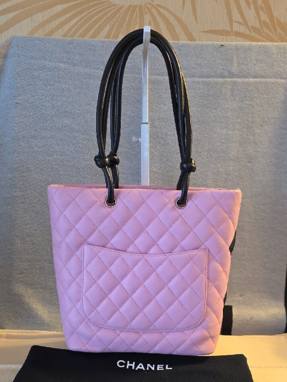 CHANEL Pink Quilted Ligne Cambon Tote - Picture 2 of 13